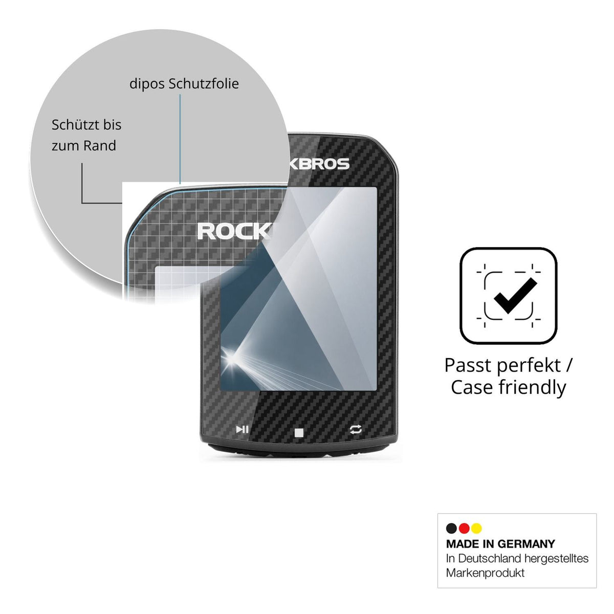 Besonders flexibler Displayschutz mit Anti-Shock-Schicht im Materialmix