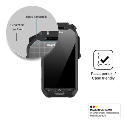 2x Screen Protector for RugGear RG750 Flexible Glass 9H dipos