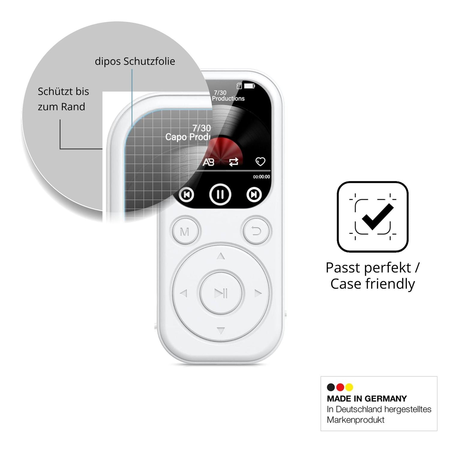 Besonders flexibler Displayschutz mit Anti-Shock-Schicht im Materialmix