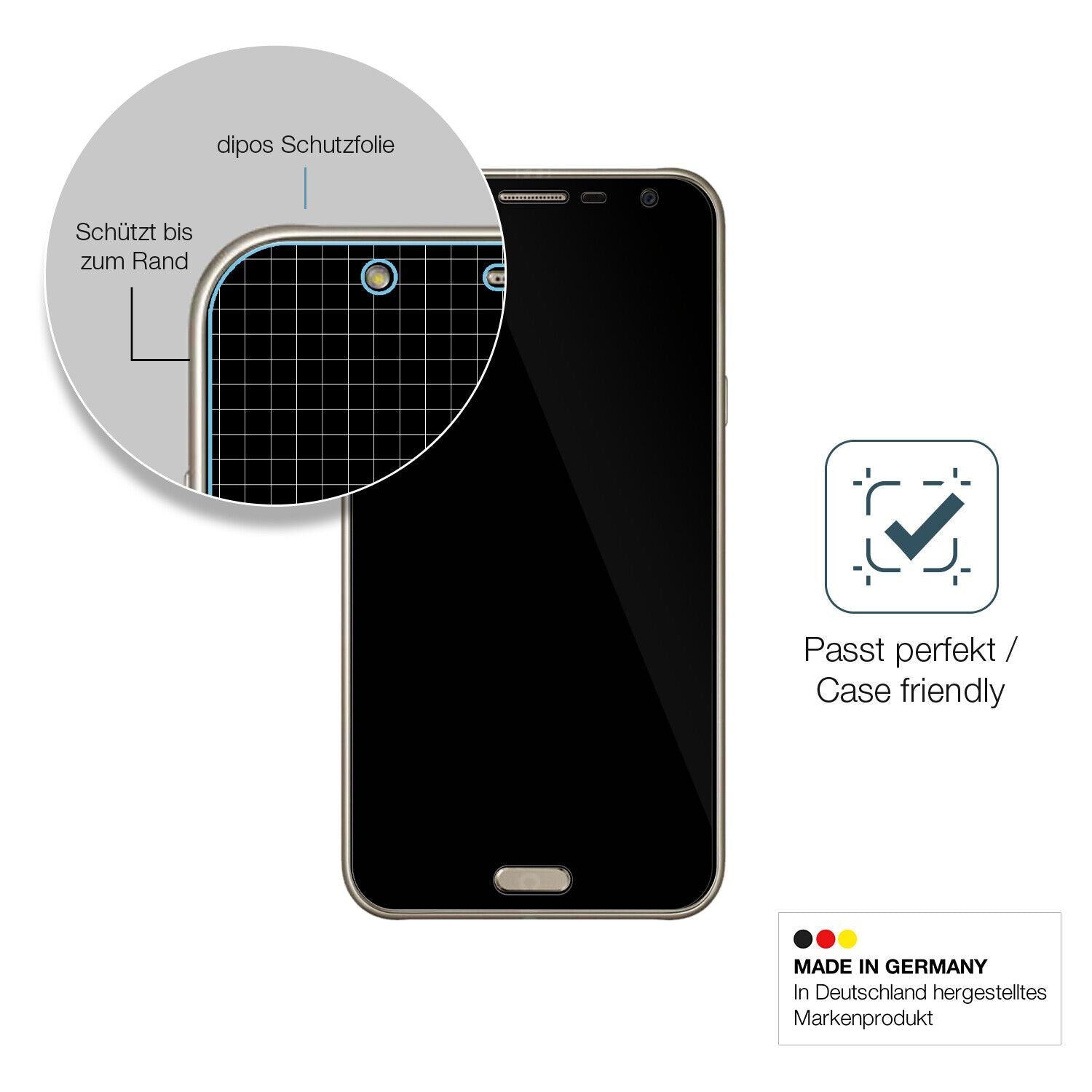 Besonders flexibler Displayschutz mit Anti-Shock-Schicht im Materialmix