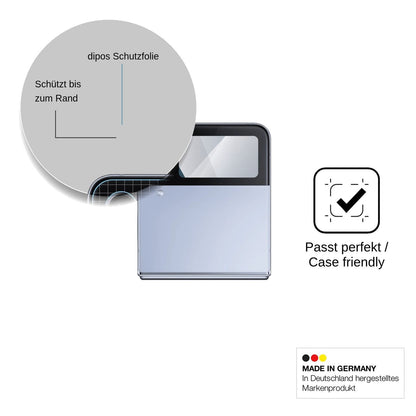 2x Screen Protector for Samsung Galaxy Z Flip4 5G Outside Flexible Glass 9H dipos