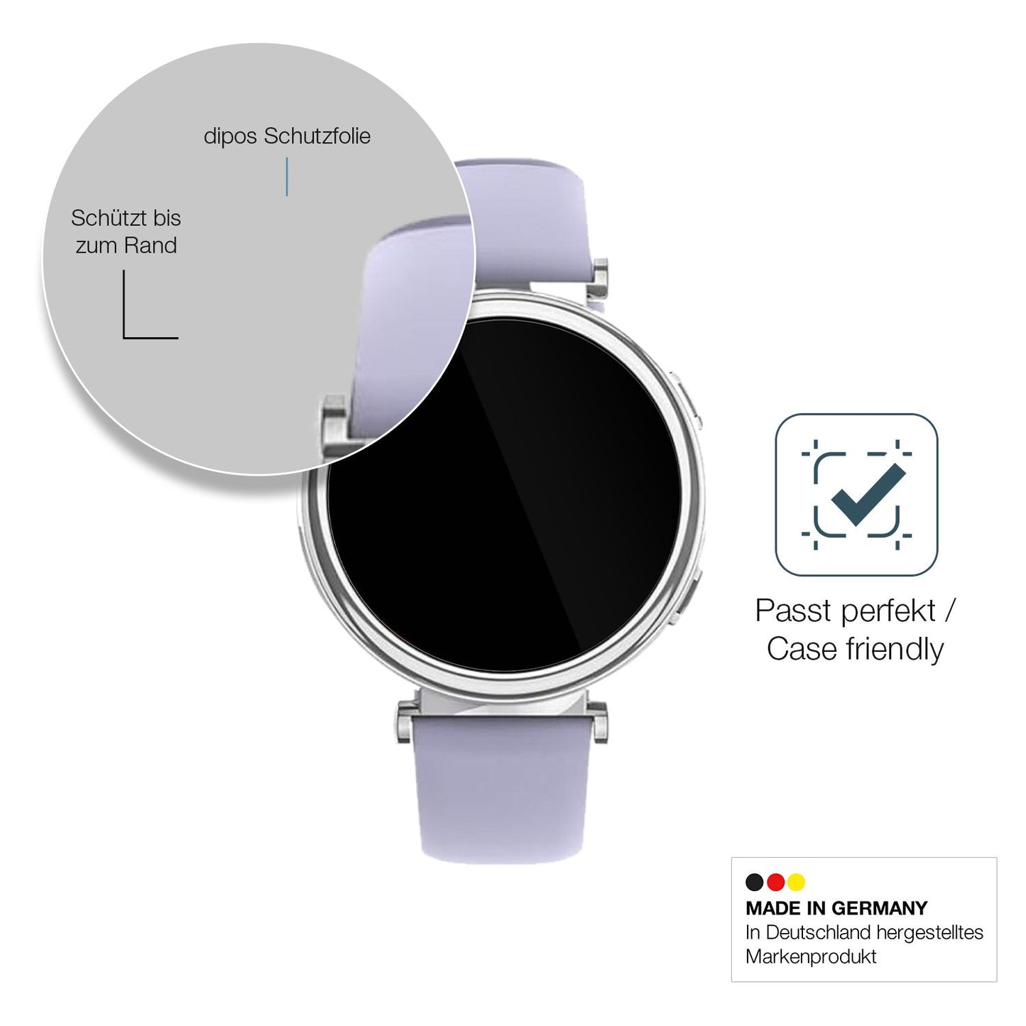 Besonders flexibler Displayschutz mit Anti-Shock-Schicht im Materialmix