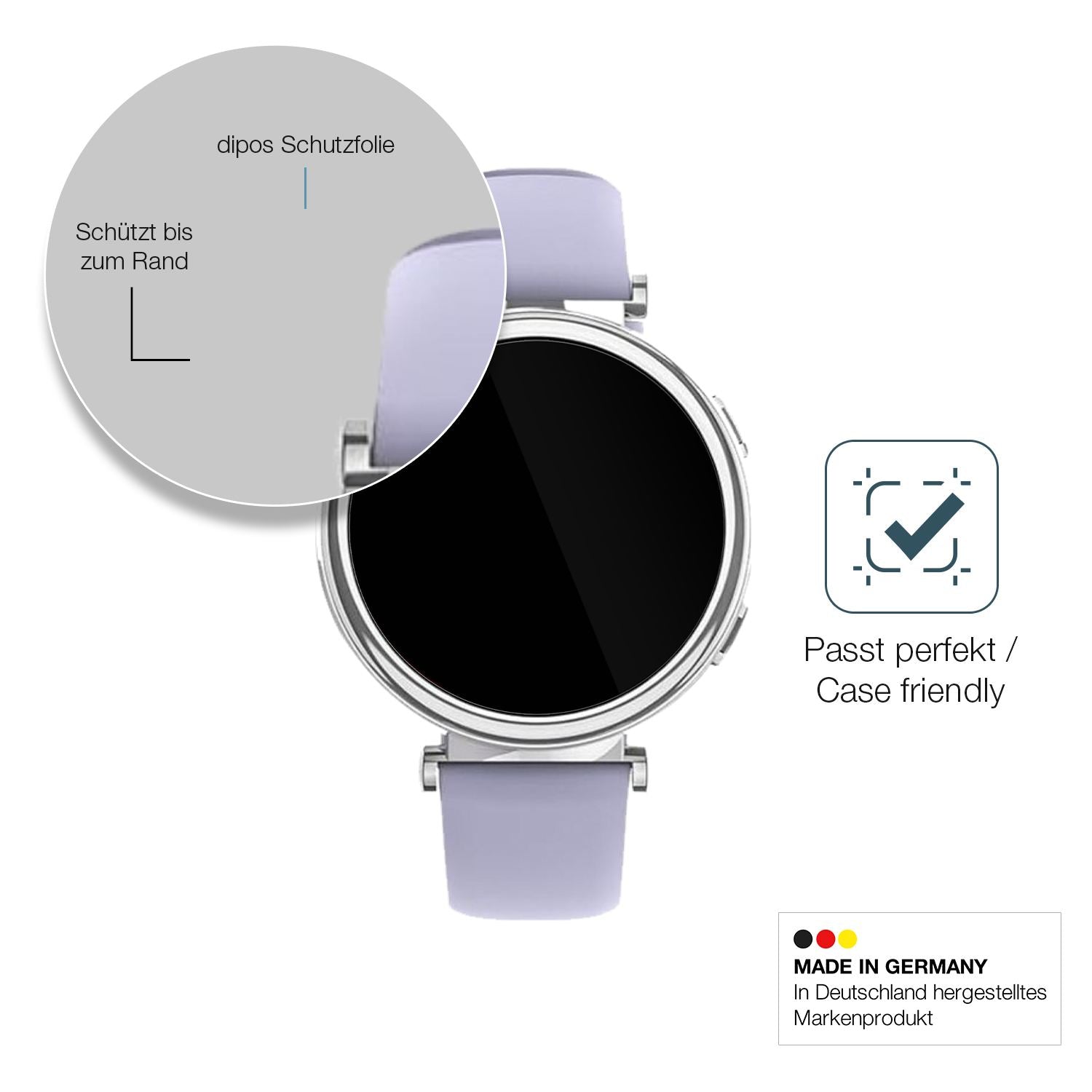 Besonders flexibler Displayschutz mit Anti-Shock-Schicht im Materialmix