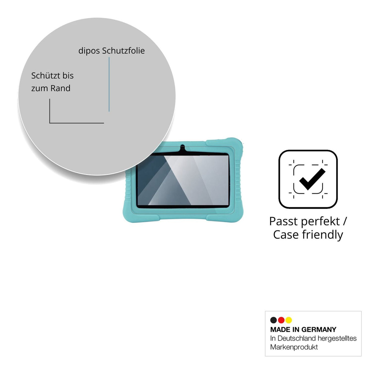 Besonders flexibler Displayschutz mit Anti-Shock-Schicht im Materialmix