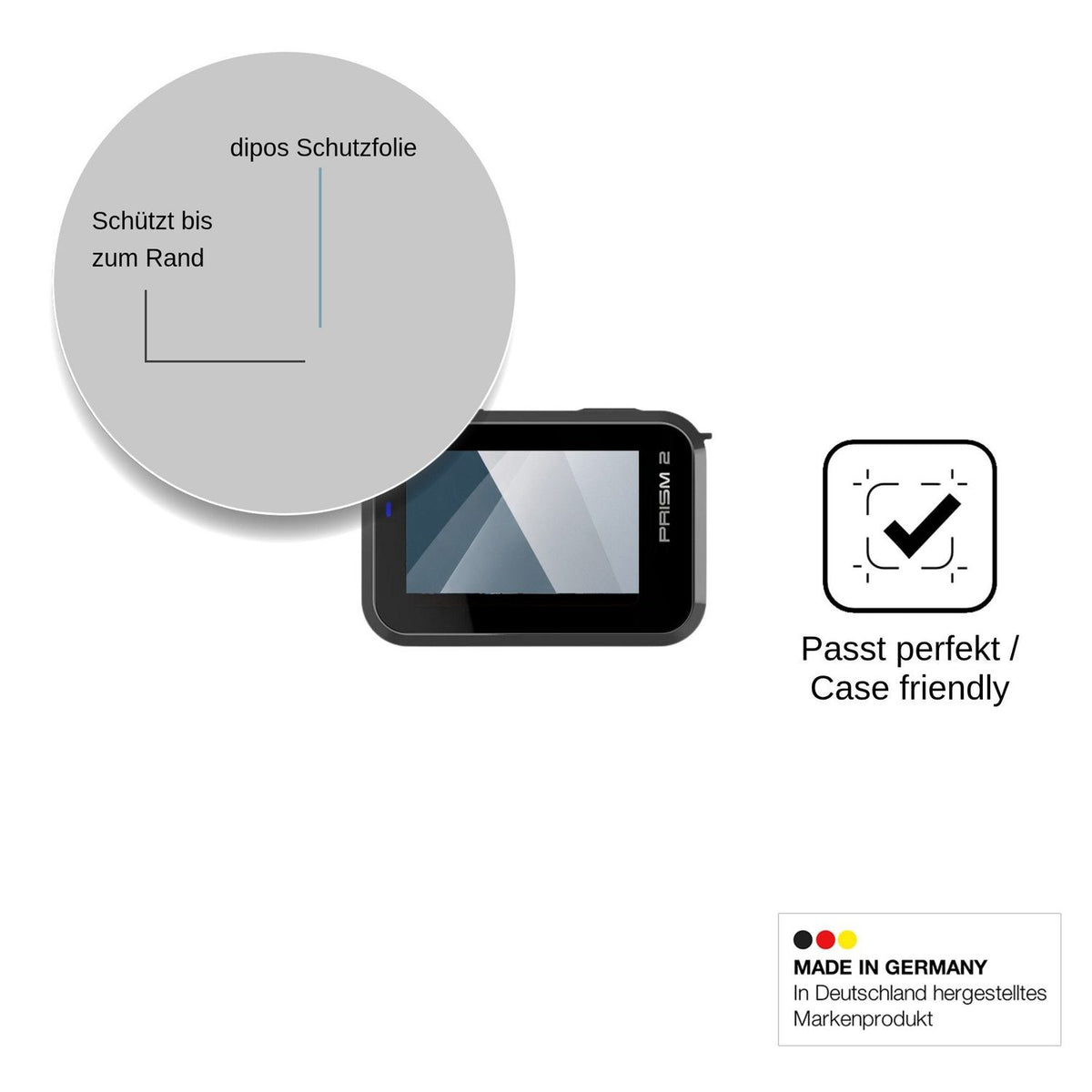 2x Screen Protector for Sena Prism 2 Flexible Glass 9H dipos