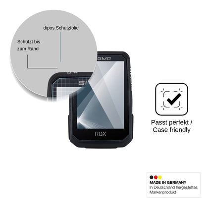 2x Screen Protector for Sigma ROX 4.0 Endurance Flexible Glass 9H dipos