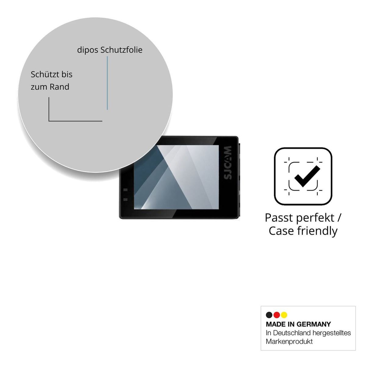 Besonders flexibler Displayschutz mit Anti-Shock-Schicht im Materialmix