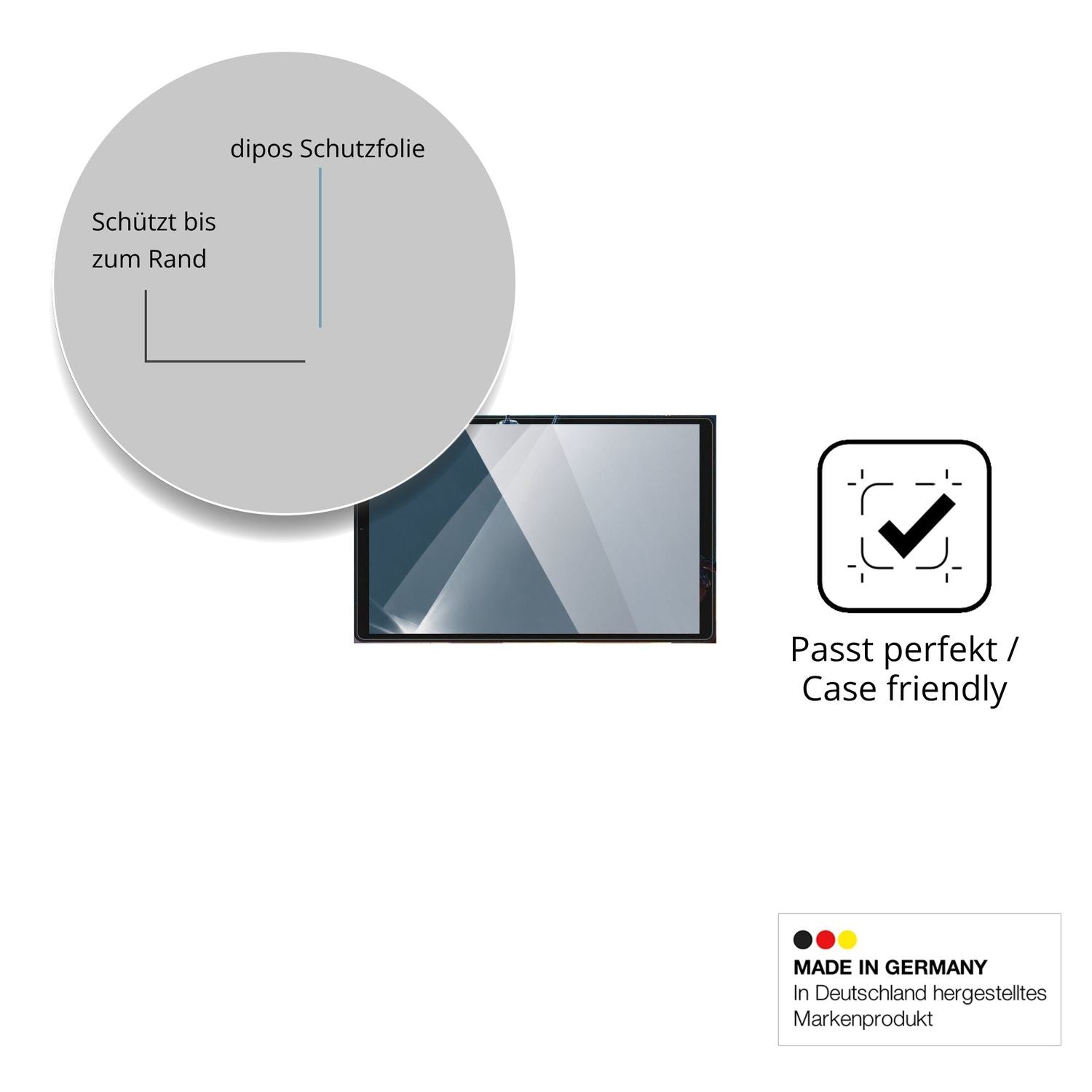 Besonders flexibler Displayschutz mit Anti-Shock-Schicht im Materialmix