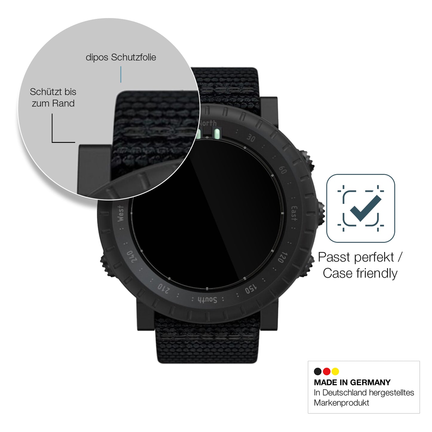 Besonders flexibler Displayschutz mit Anti-Shock-Schicht im Materialmix
