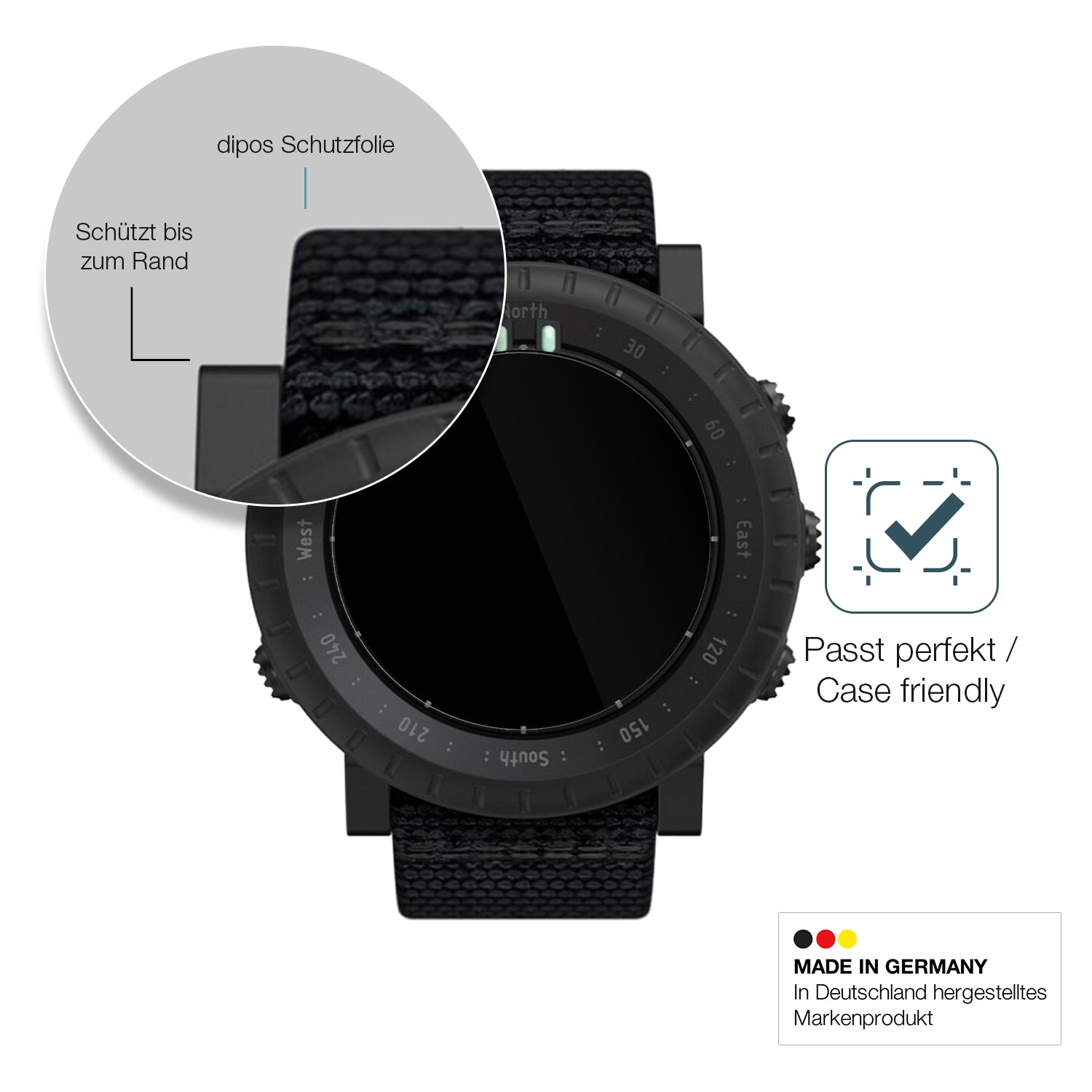 Besonders flexibler Displayschutz mit Anti-Shock-Schicht im Materialmix