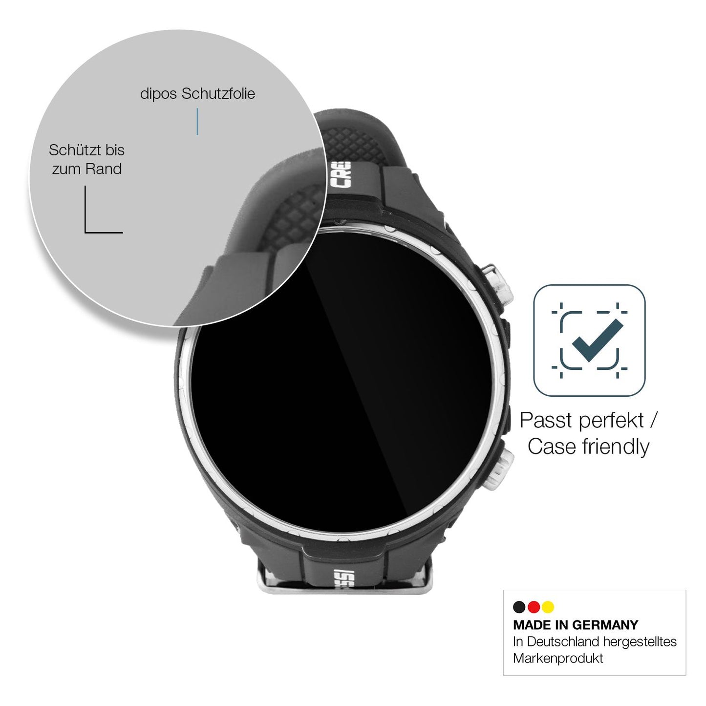 Besonders flexibler Displayschutz mit Anti-Shock-Schicht im Materialmix
