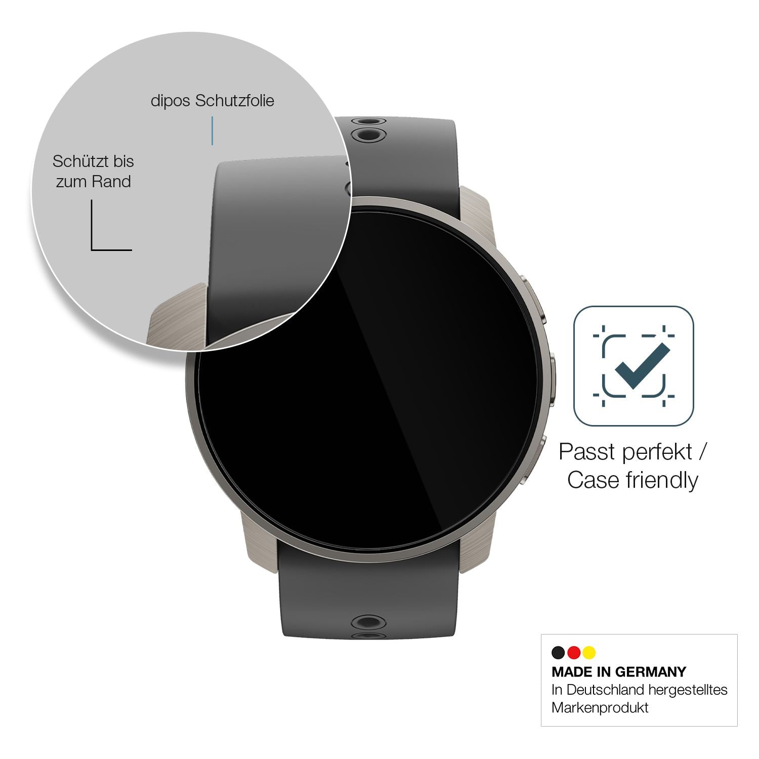 Besonders flexibler Displayschutz mit Anti-Shock-Schicht im Materialmix