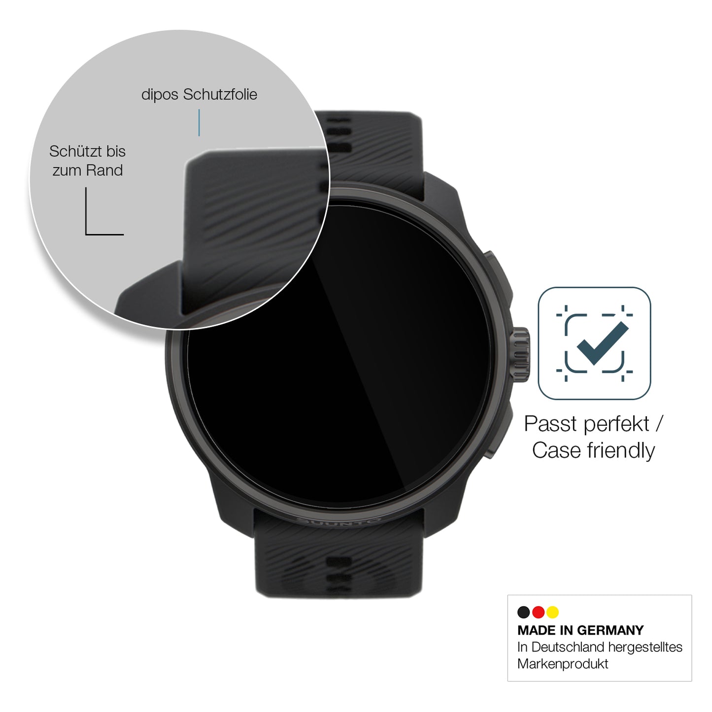 Besonders flexibler Displayschutz mit Anti-Shock-Schicht im Materialmix