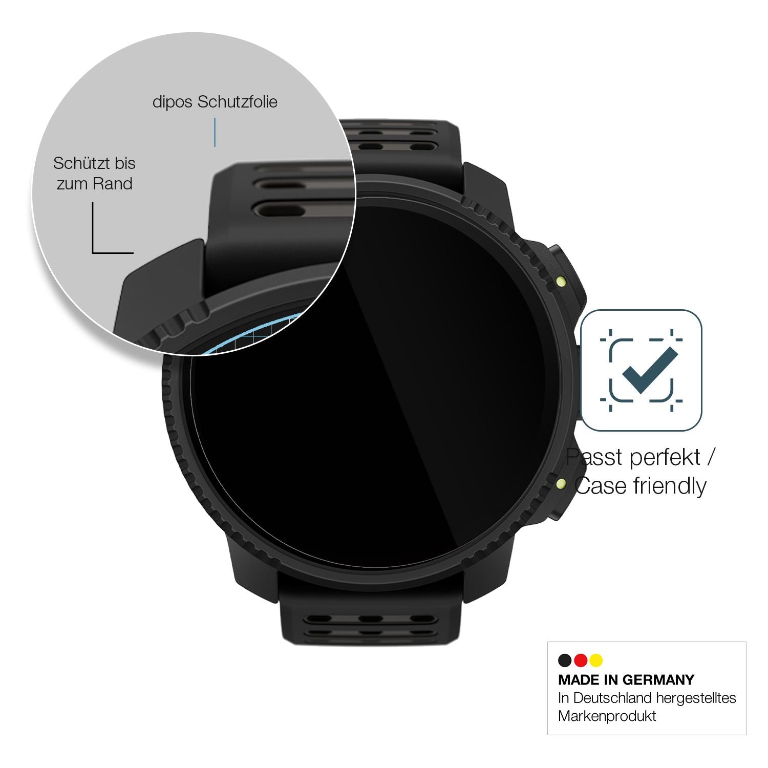 Besonders flexibler Displayschutz mit Anti-Shock-Schicht im Materialmix