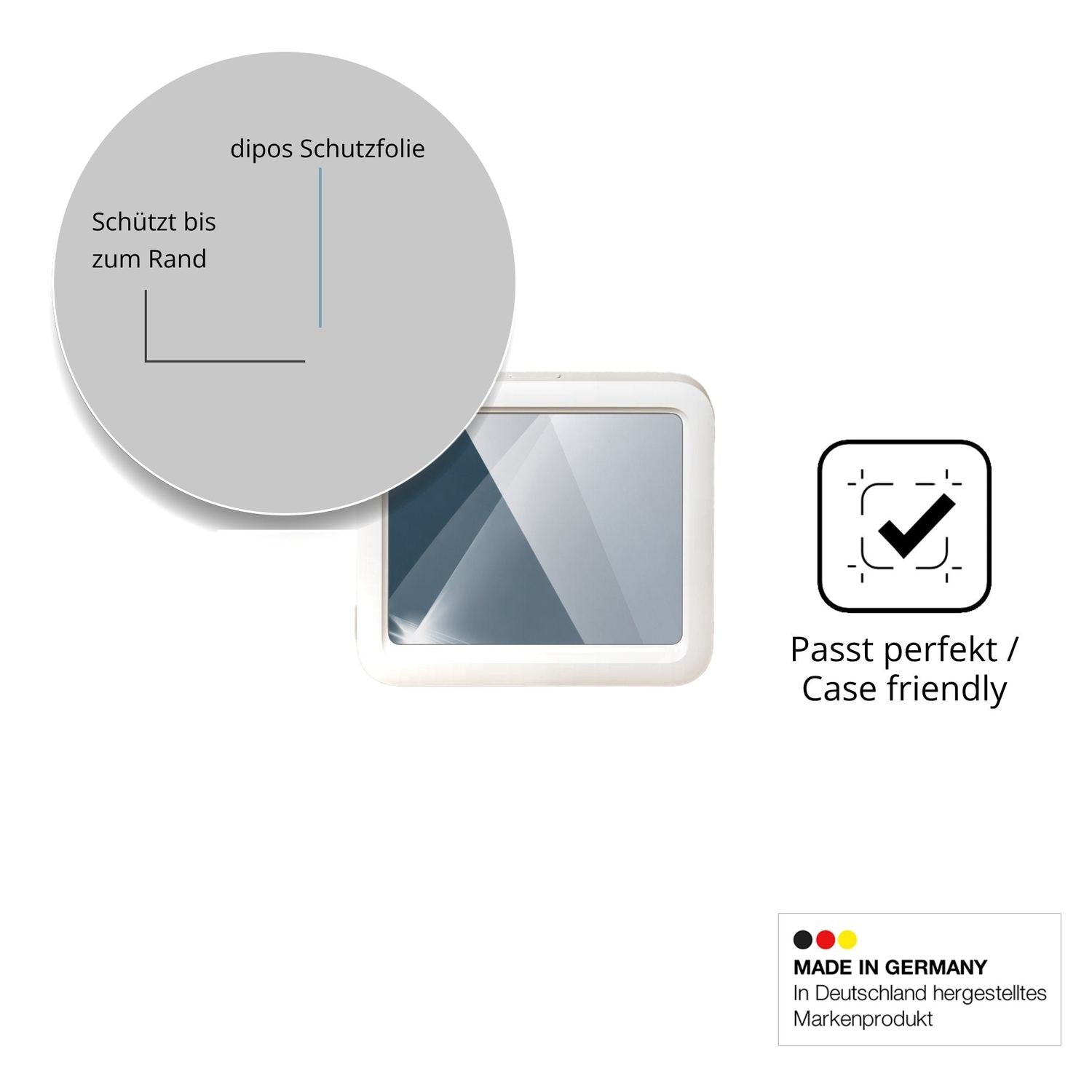 Besonders flexibler Displayschutz mit Anti-Shock-Schicht im Materialmix