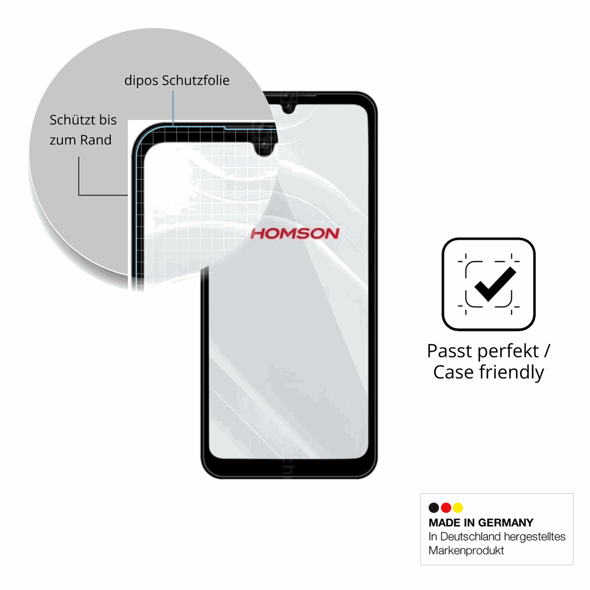 Besonders flexibler Displayschutz mit Anti-Shock-Schicht im Materialmix