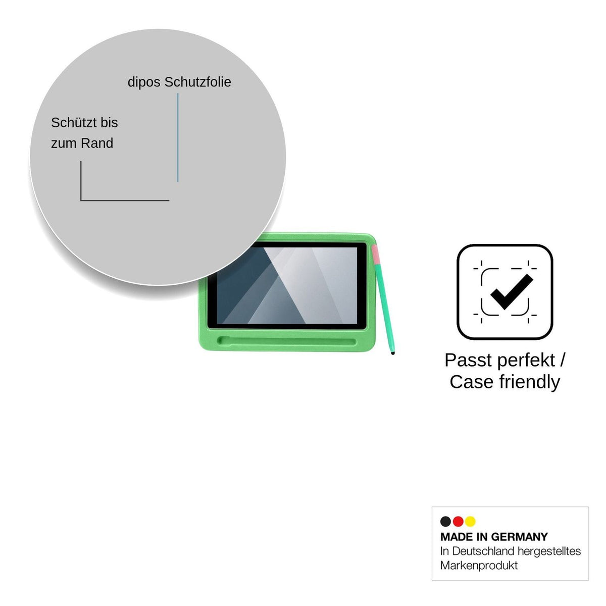 2x Screen Protector for TT.KIDS K06 Flexible Glass 9H dipos