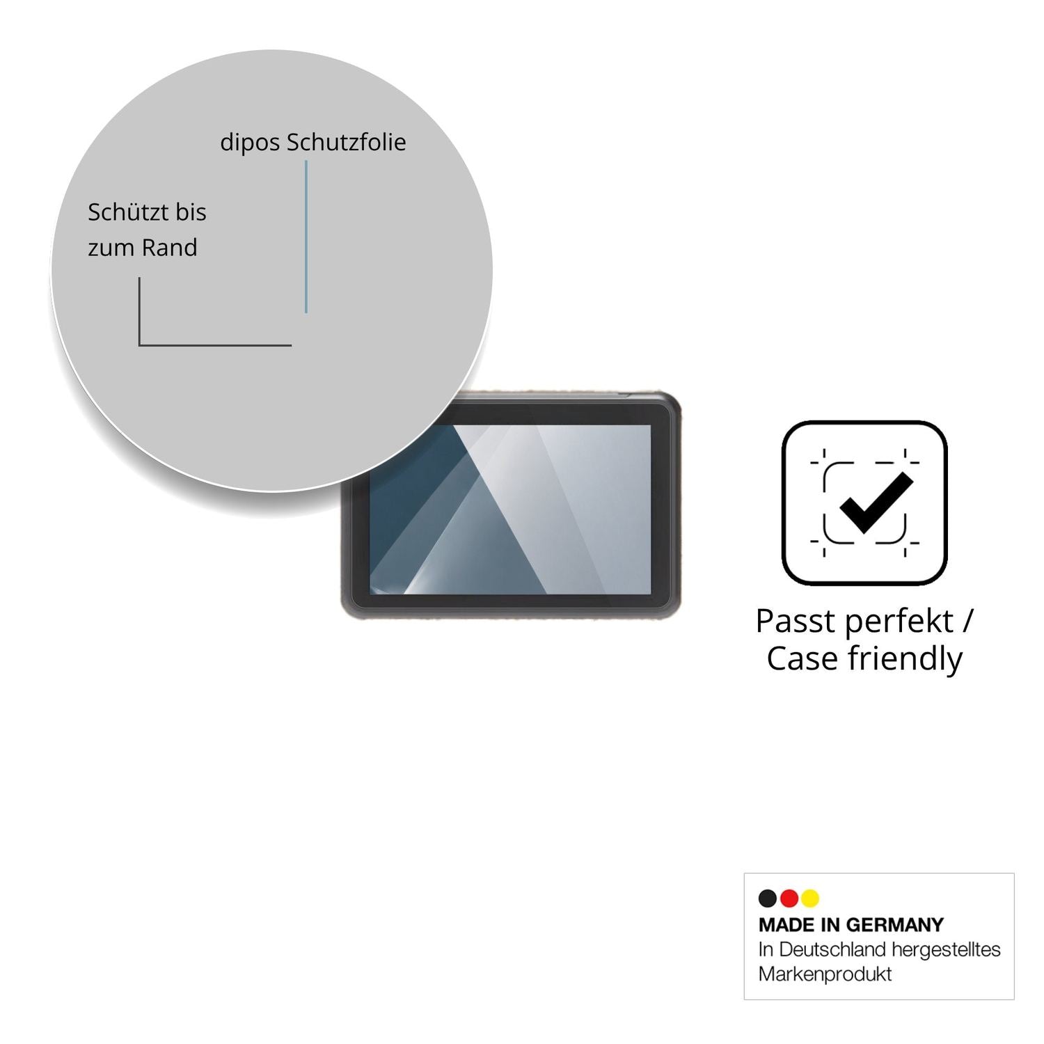 Besonders flexibler Displayschutz mit Anti-Shock-Schicht im Materialmix