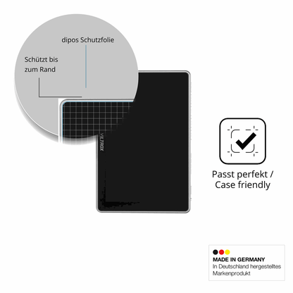 Besonders flexibler Displayschutz mit Anti-Shock-Schicht im Materialmix