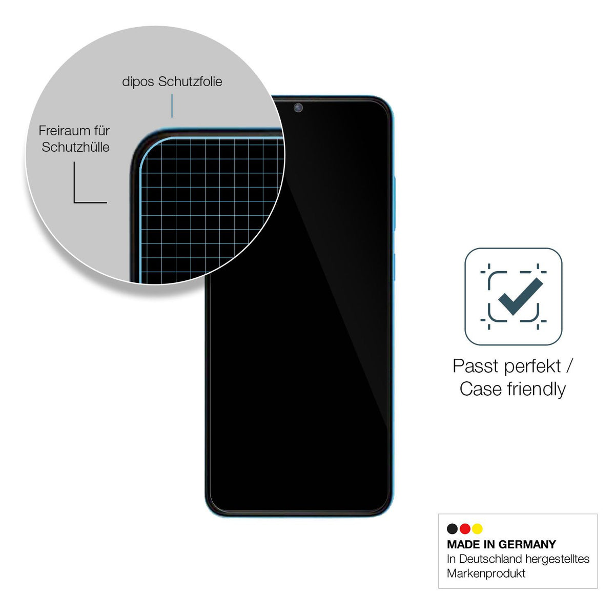 Besonders flexibler Displayschutz mit Anti-Shock-Schicht im Materialmix