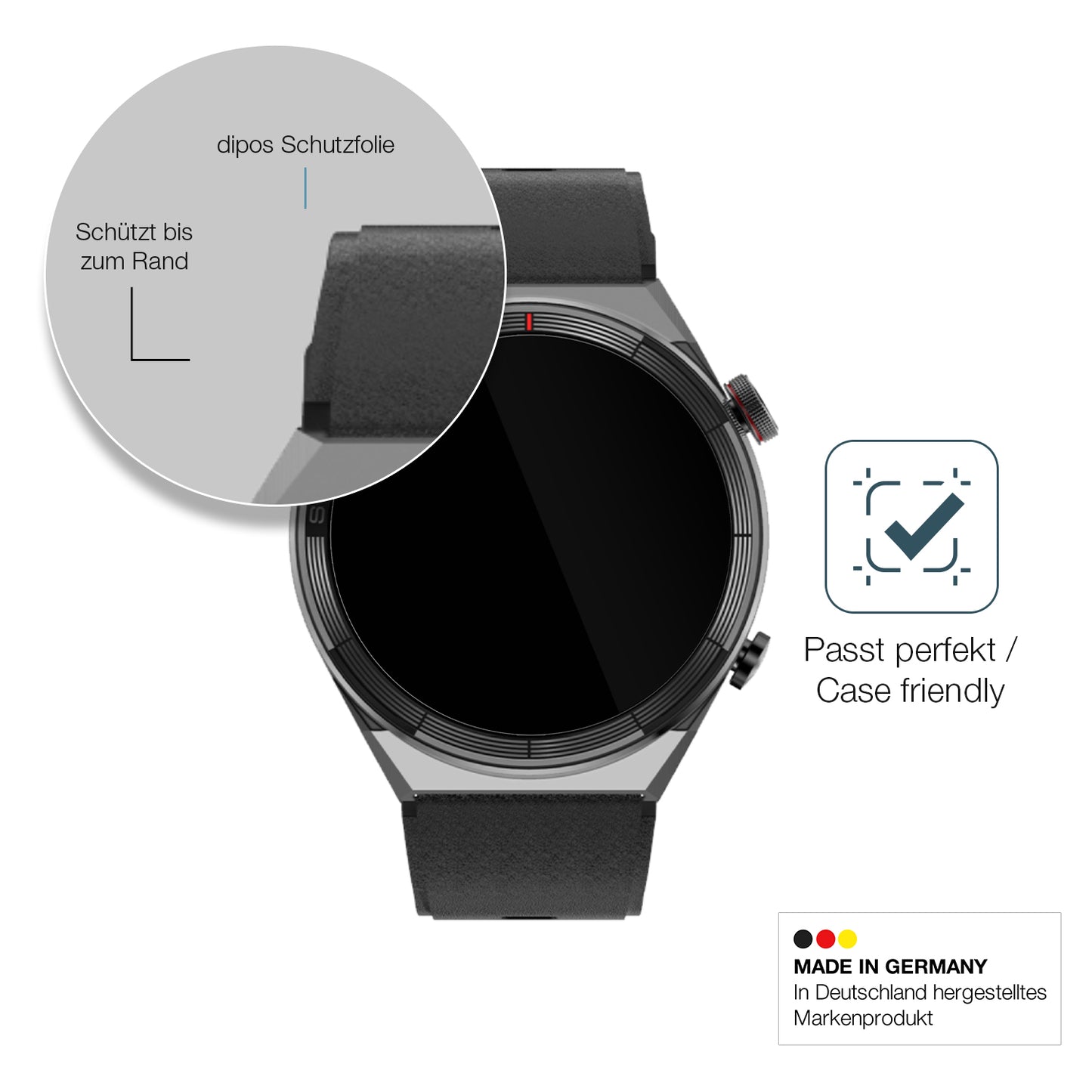 Besonders flexibler Displayschutz mit Anti-Shock-Schicht im Materialmix