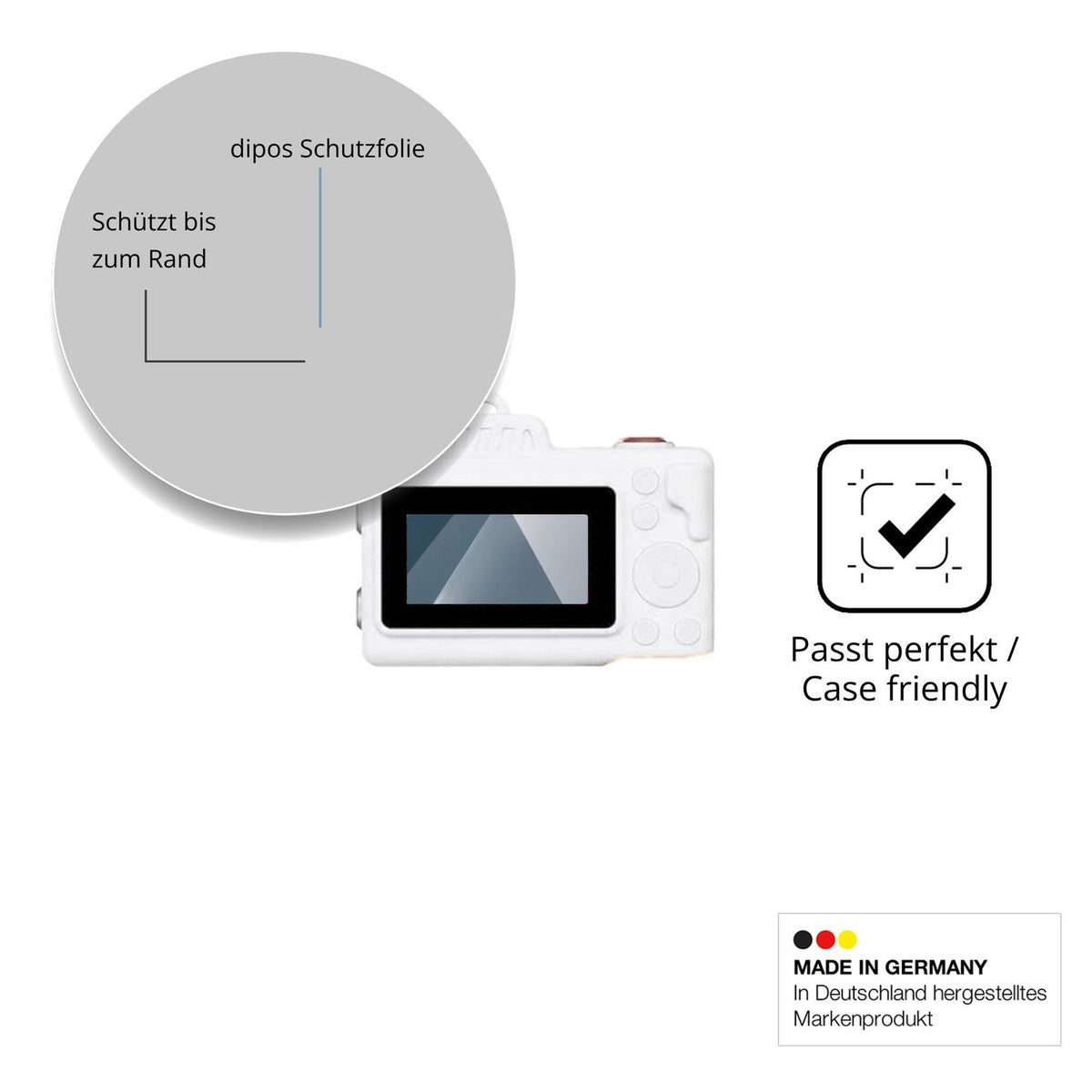 Besonders flexibler Displayschutz mit Anti-Shock-Schicht im Materialmix