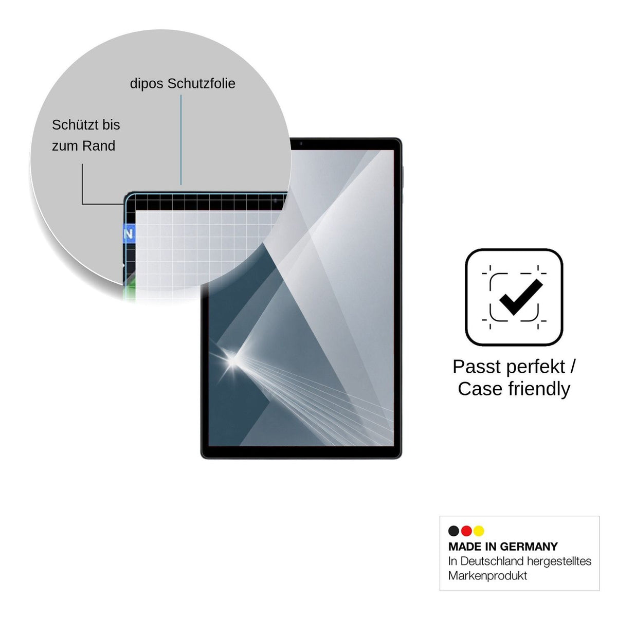2x Screen Protector for WOREGOO 11 Inch Android 16 Flexible Glass 9H dipos