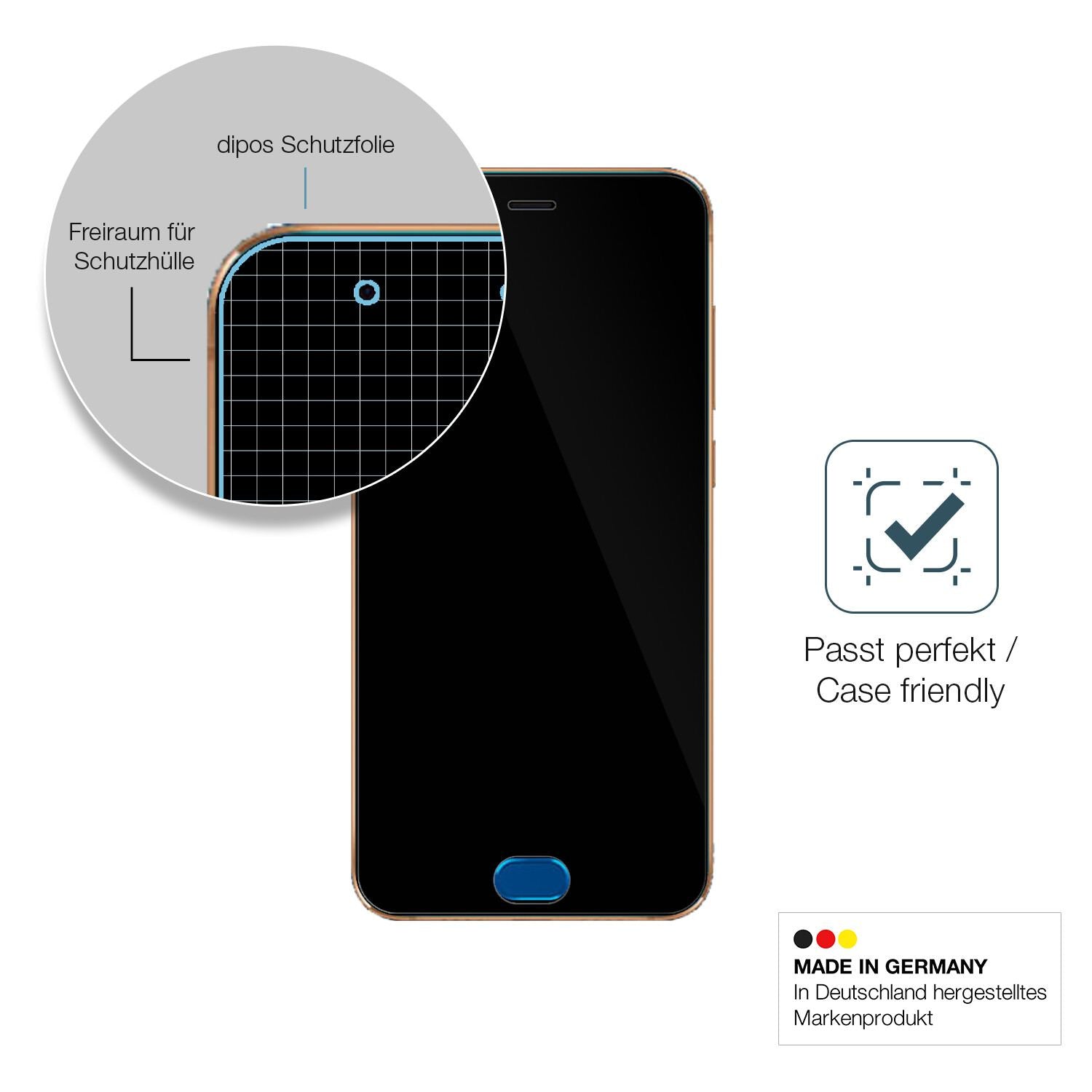Besonders flexibler Displayschutz mit Anti-Shock-Schicht im Materialmix