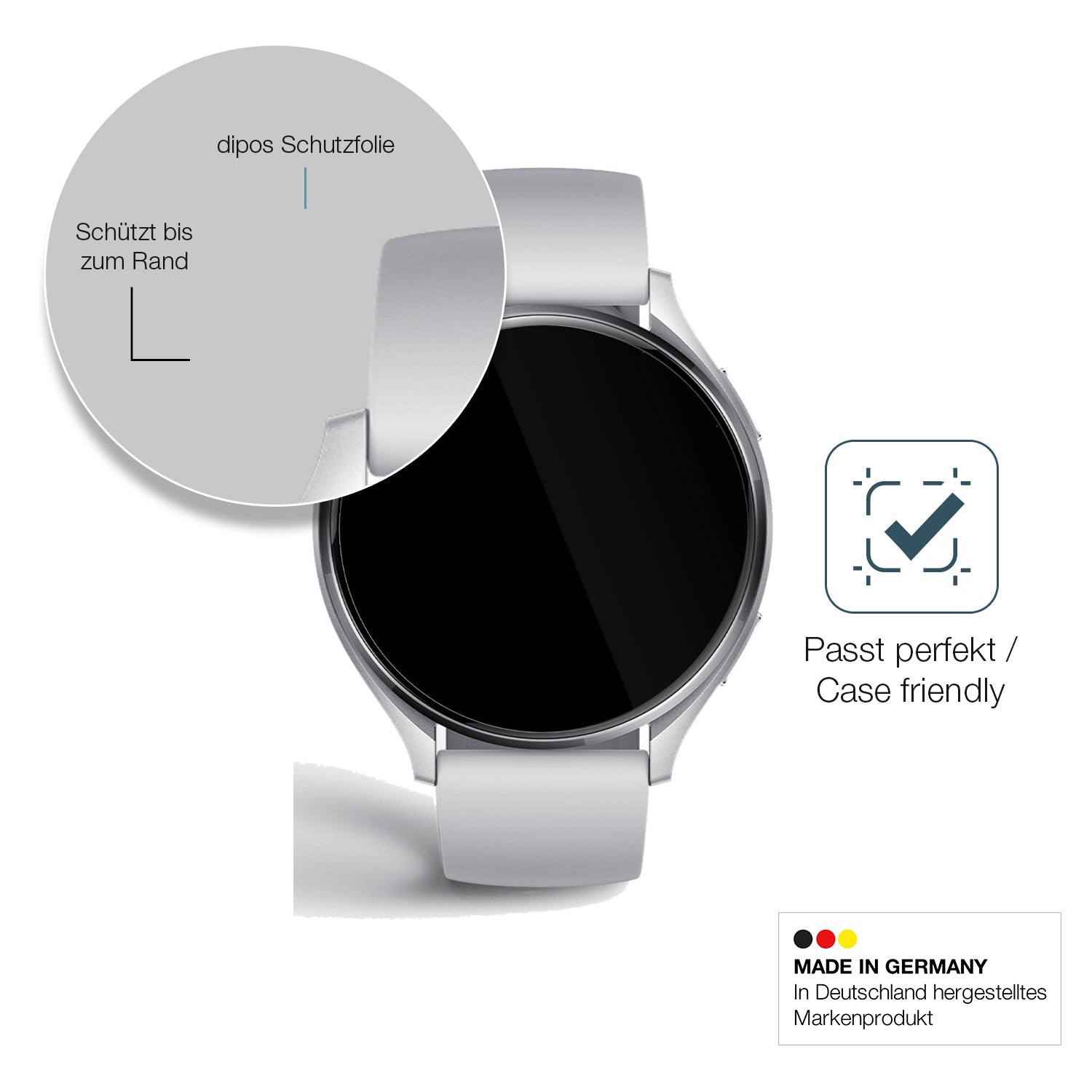 Besonders flexibler Displayschutz mit Anti-Shock-Schicht im Materialmix