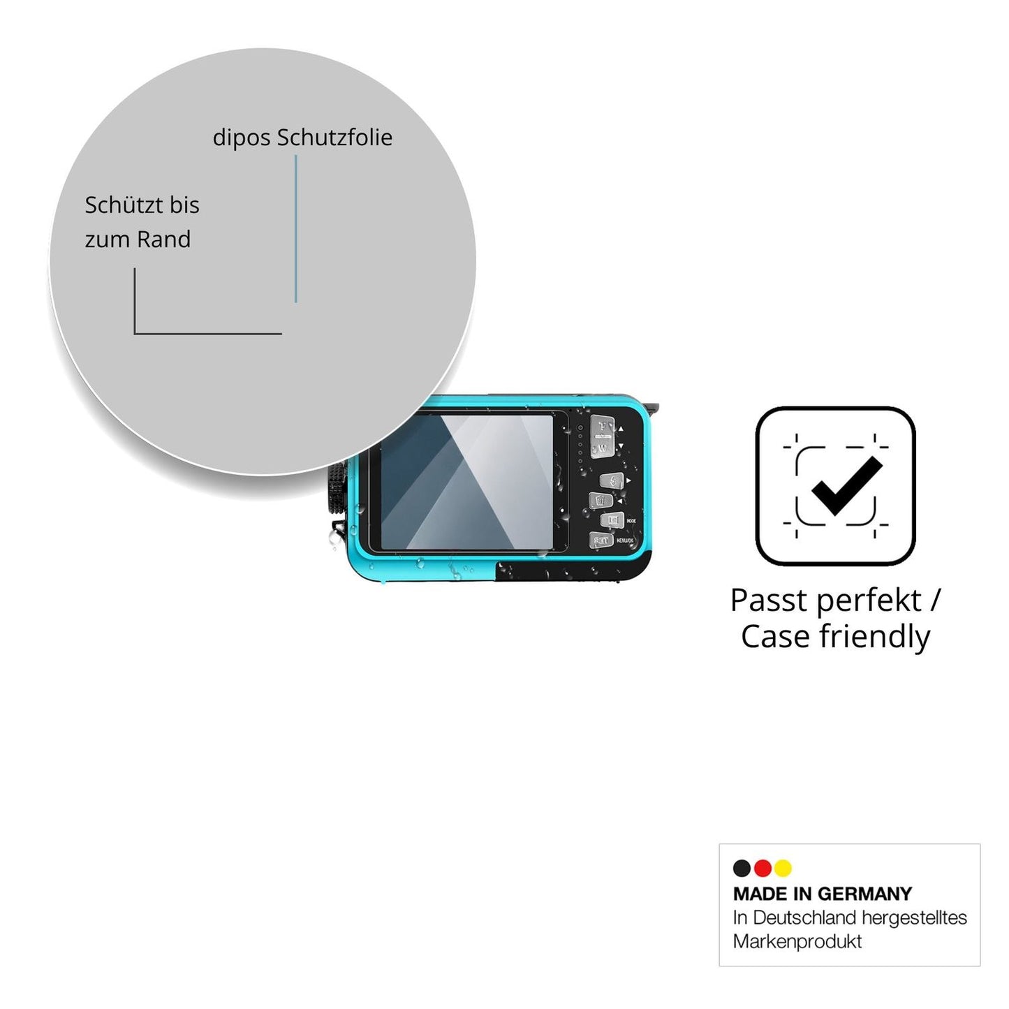 Besonders flexibler Displayschutz mit Anti-Shock-Schicht im Materialmix