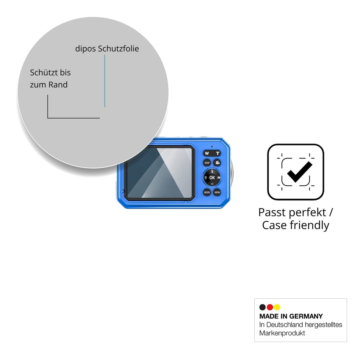 Besonders flexibler Displayschutz mit Anti-Shock-Schicht im Materialmix