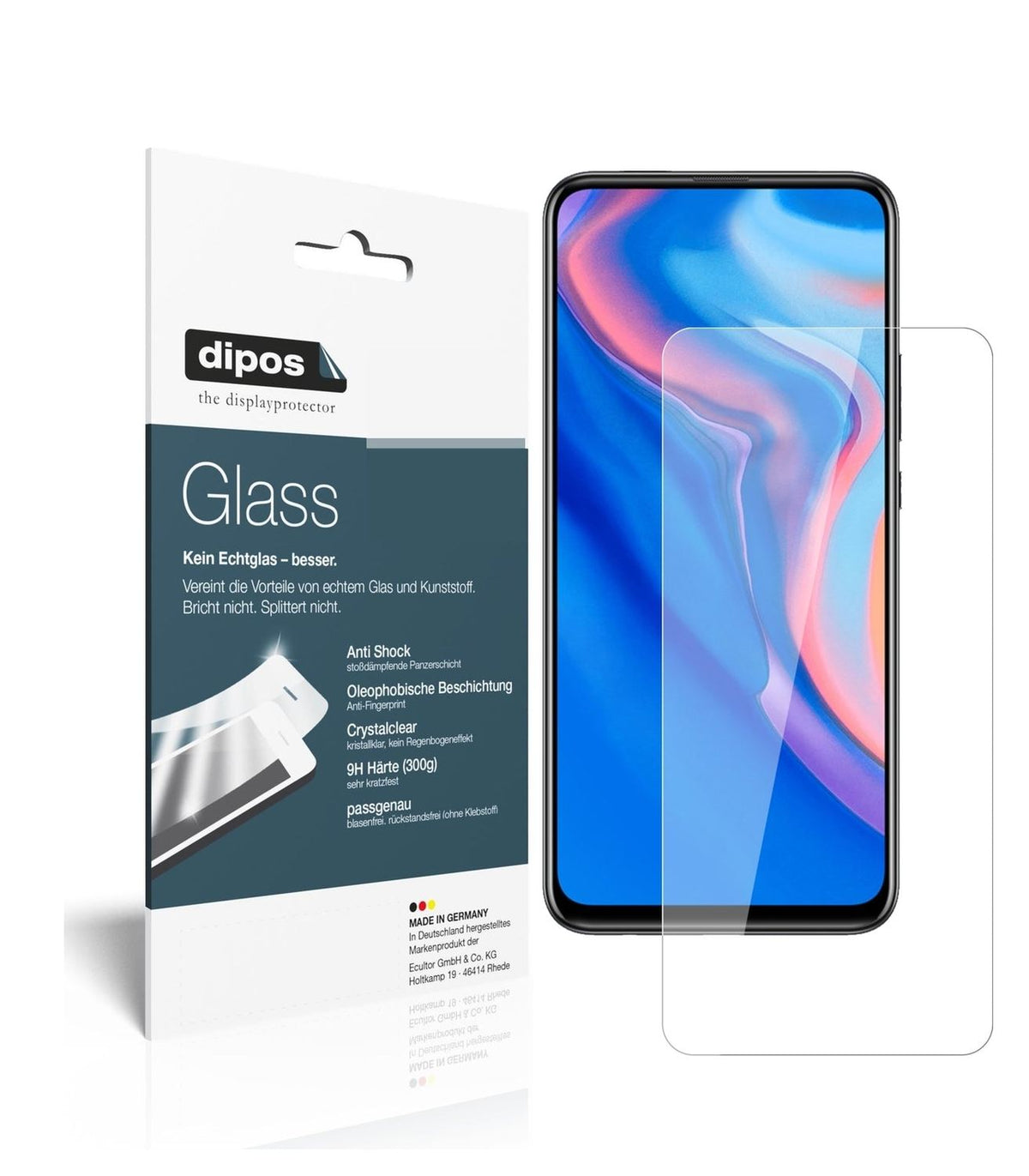 Screen Protector for I Huawei Y9 Prime (2019) I Flexible Glass I 9H I dipos