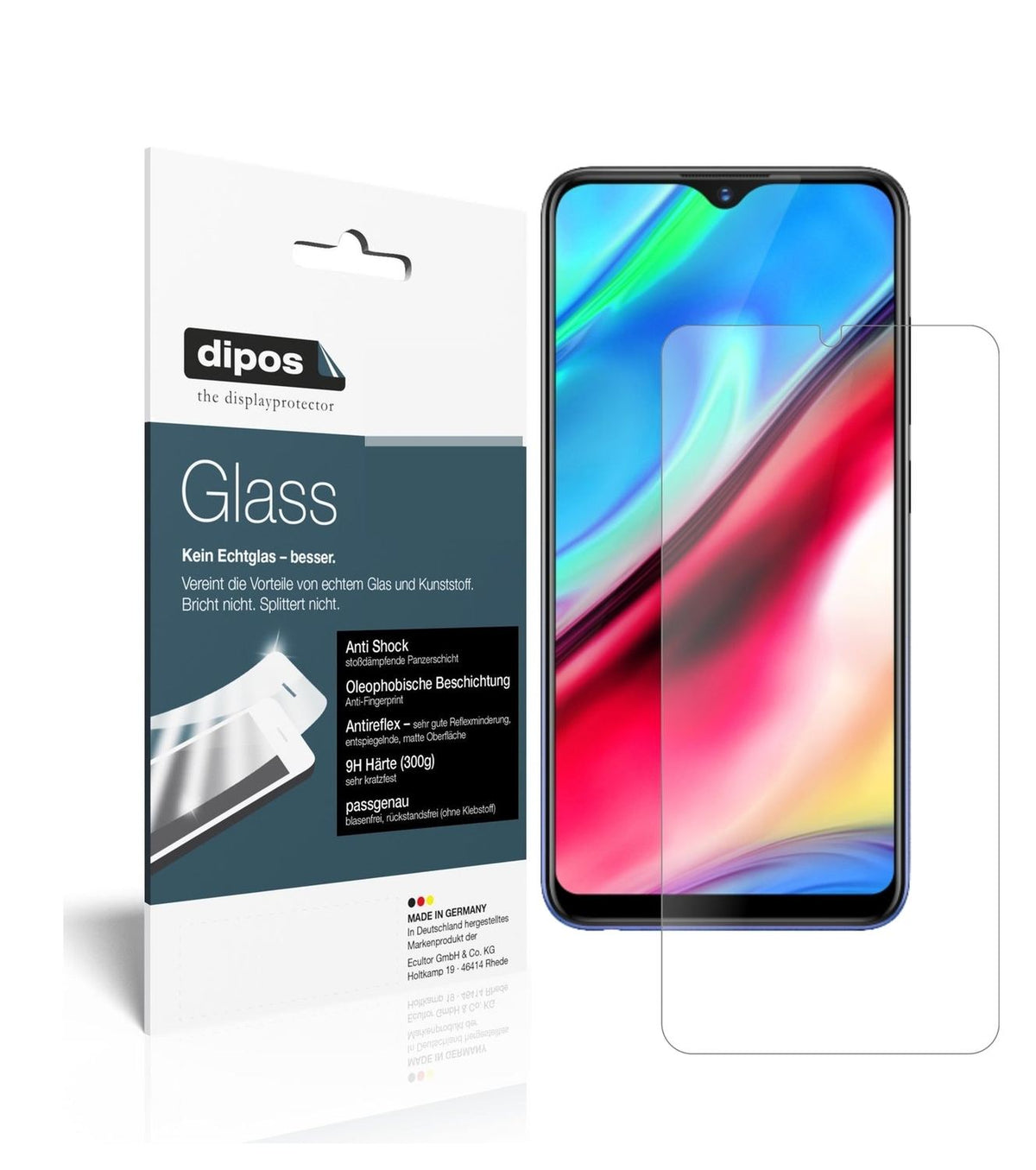 1x I Screen Protector for I Vivo Y91i I matte I Flexible Glass I 9H I dipos