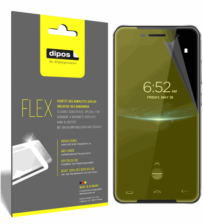 3x Screen Protector for HOMTOM HT37 Pro Protective Film covers 100% dipos Flex