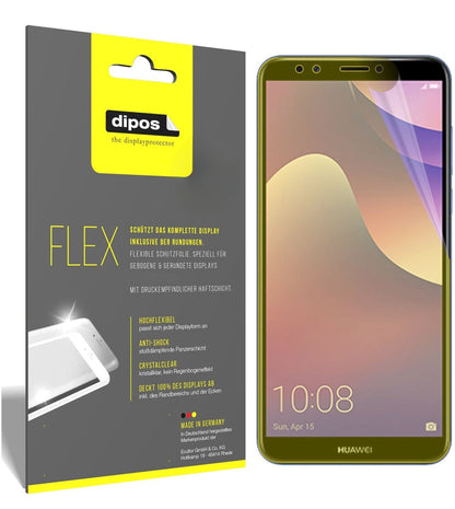 2x 3D Full Cover Screen Protector for Huawei Y7 Prime (2018)