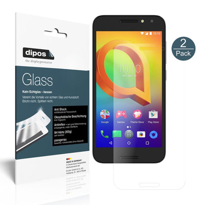 2x Screen Protector for Alcatel A3 matte Flexible Glass 9H dipos
