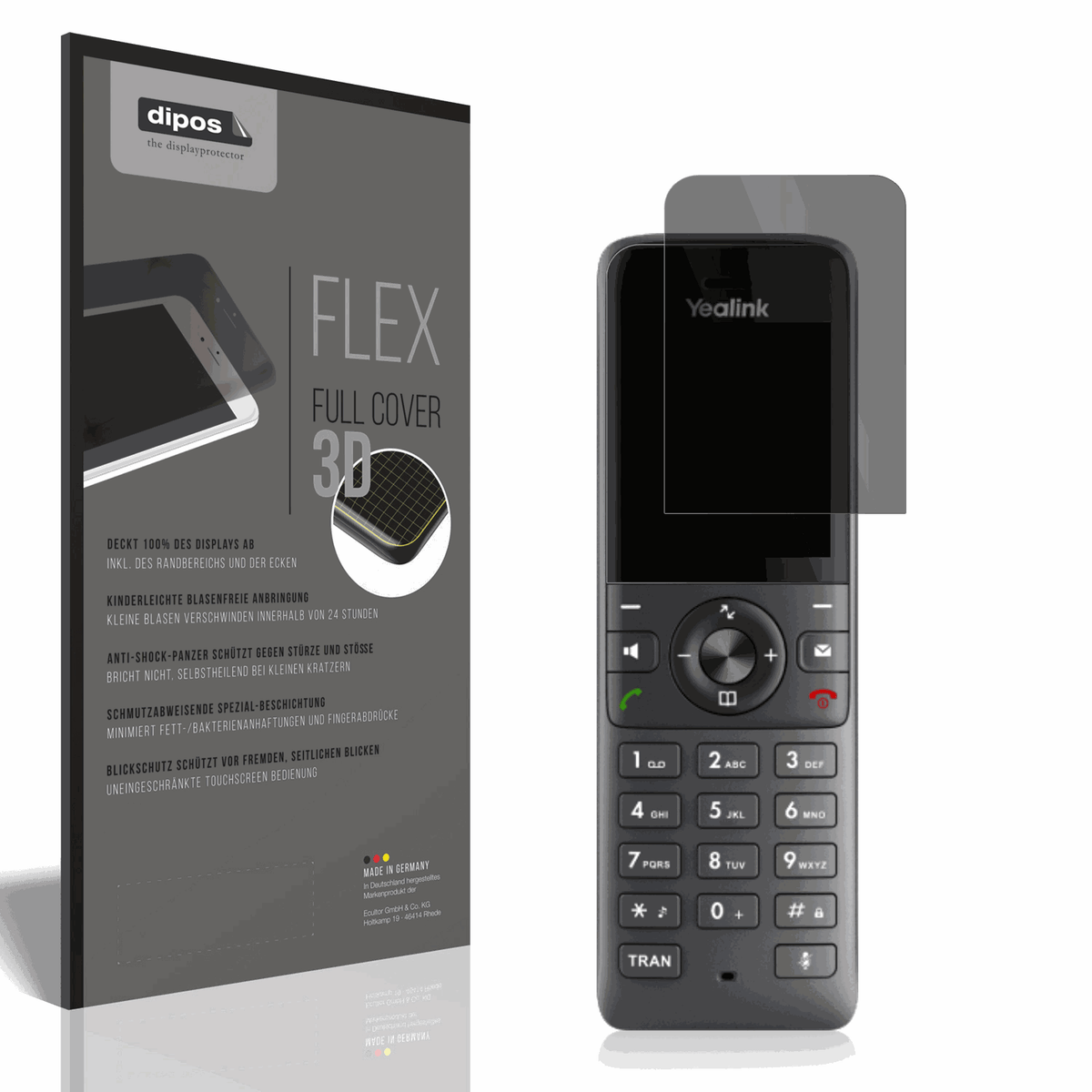 Full Cover Privacy Film for Yealink W71H Dect Screen Protector Anti-Shock