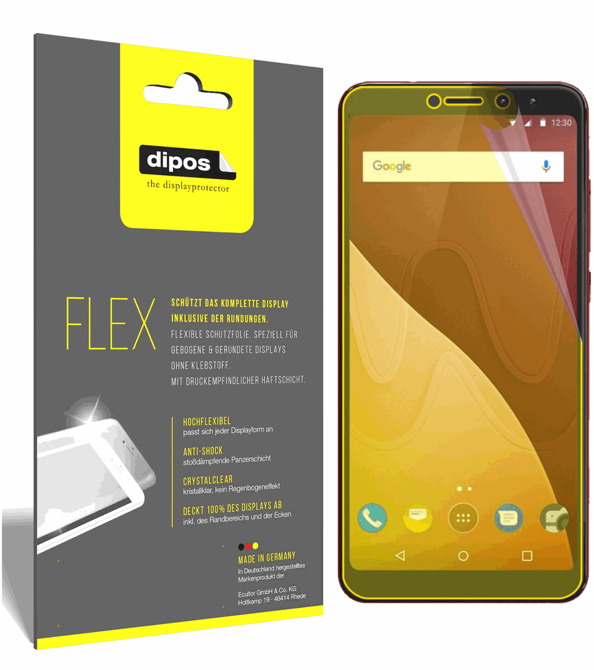 dipos FLEX 3x Clear Screen Protector for Wiko View Prime