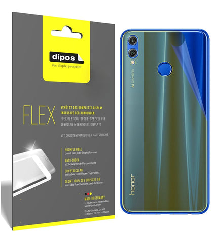 2x Screen Protector for Honor 8X Max back Protective Film covers 100% dipos Flex