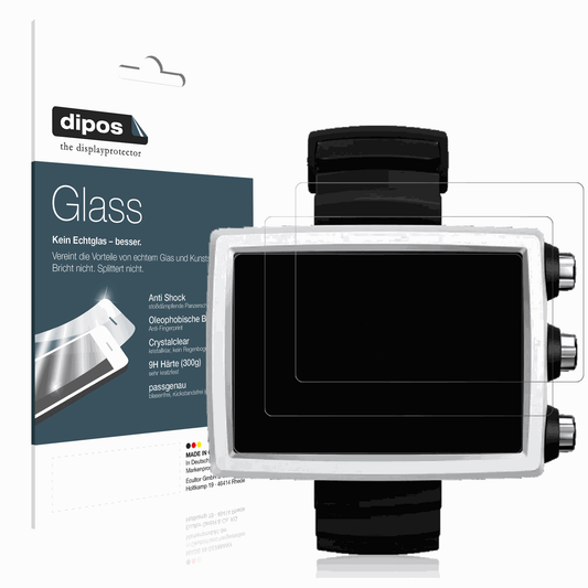 2x Screen Protector for Suunto EON Core Tauchcomputer Flexible Glass 9H dipos