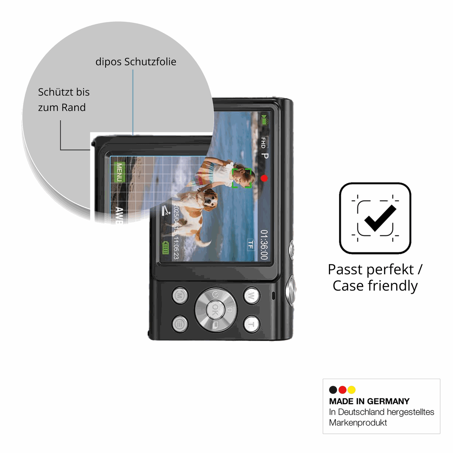 2x Screen Protector for Aasonida DC402 Flexible Glass 9H dipos