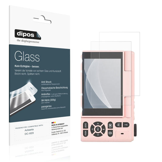Matte Displayschutzfolie von dipos passend für Acbaeta DC-XE9, 9H kratzfest und blasenfrei montiert