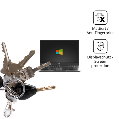 dipos Displayschutz für acemagicax18 laptop, mattierte Oberfläche, Blickschutzfilter und perfekter Passform