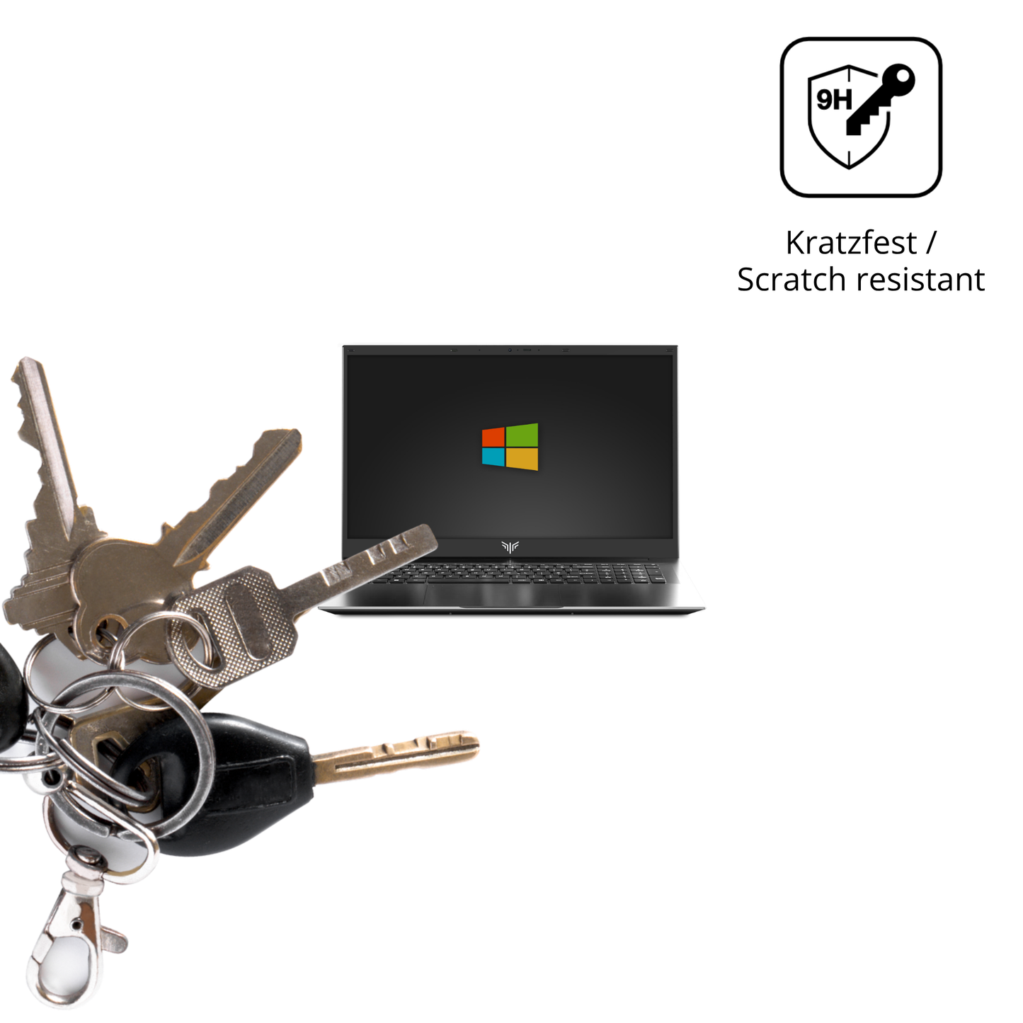 dipos Displayschutz für acemagicax18 laptop, transparente Oberfläche, perfekte Passform auch für die Rundungen