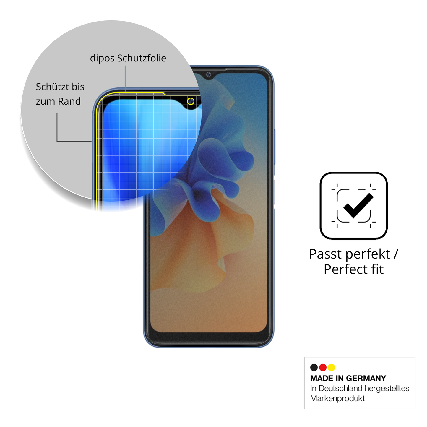 Full Cover Privacy Blickschutzfolie für Acer Acerone S262F5