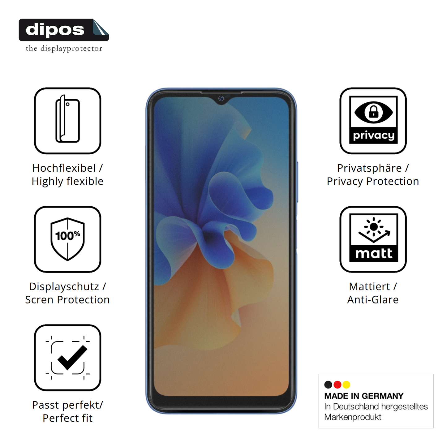 Full Cover Privacy Blickschutzfolie für Acer Acerone S262F5