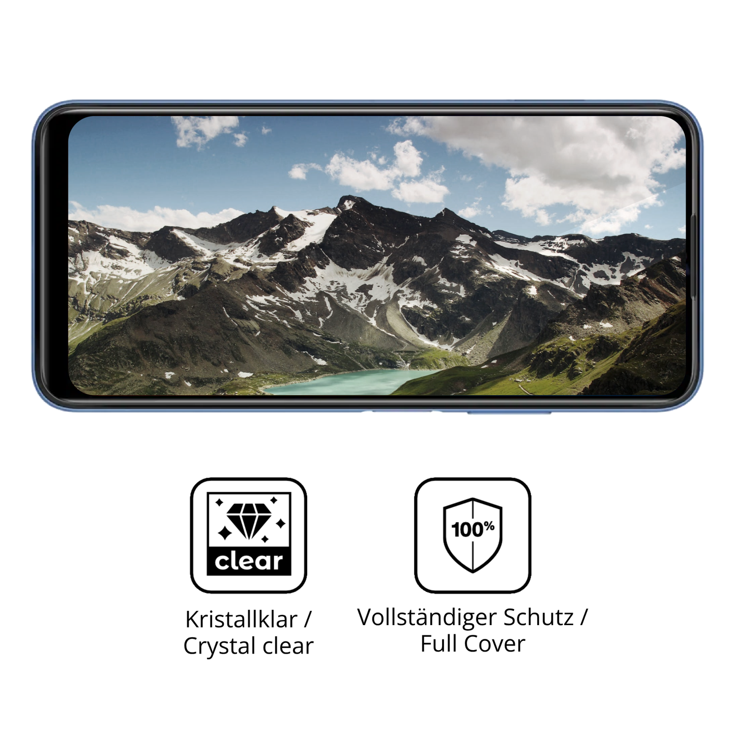 2x 3D Full Cover Schutzfolie für Acer Acerone S262F5