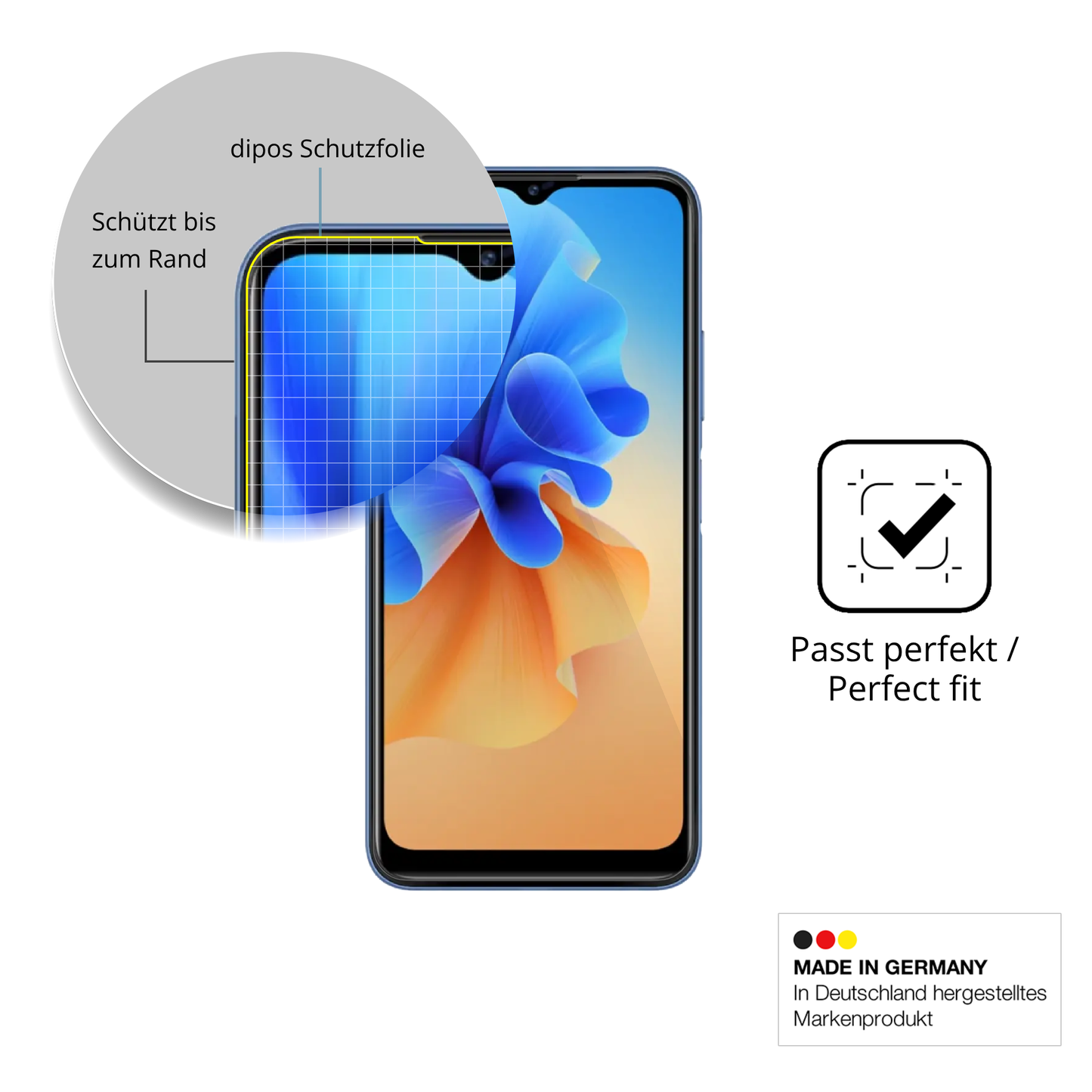 2x 3D Full Cover Schutzfolie für Acer Acerone S262F5