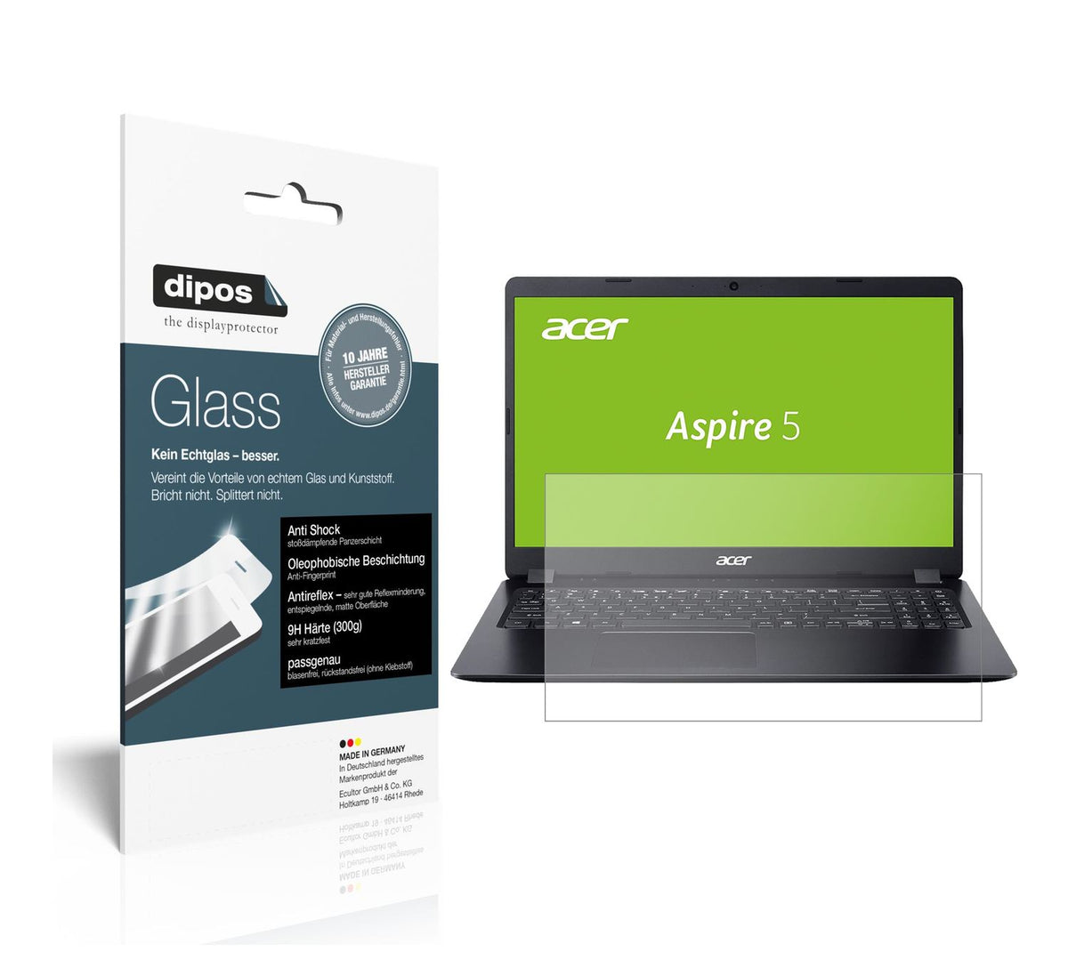 Screen Protector for Acer Aspire 5 (A515-43-R3J6) matte Flexible Glass 9H dipos