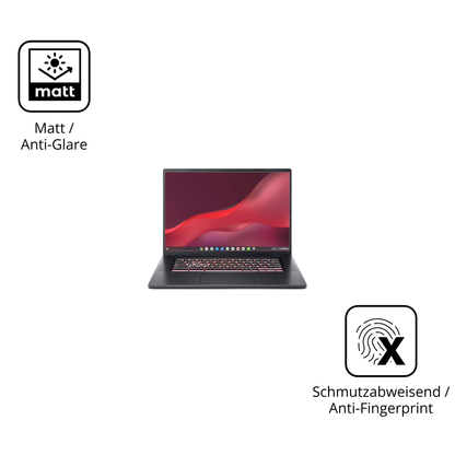 9H Hartbeschichtete, flexible Folie passend zugeschnitten für acer Chromebook Plus 516